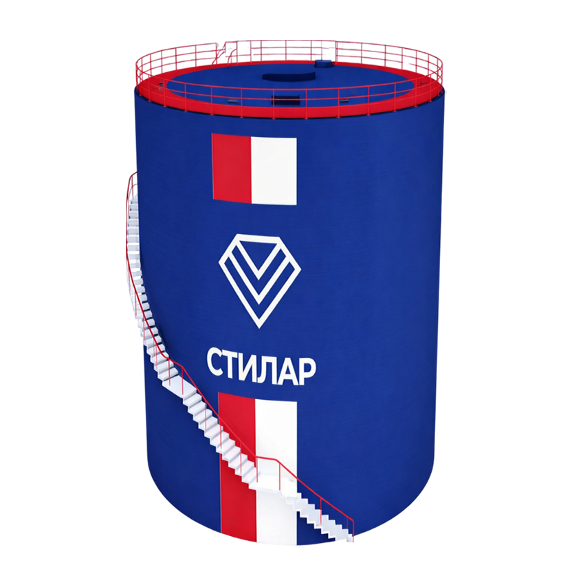 Цельносварной резервуар РВС для сточных вод 25 м³ от завода-производителя